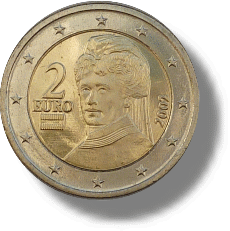 Ab 2002 Österreich erste Kursmünze