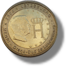 2004 Luxemburg Gedenkmünze - Monogramm von Großherzog Henri