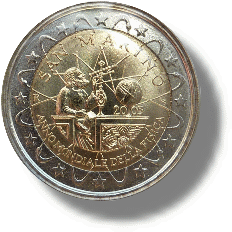 2005 San Marino Gedenkmünze - Jahr der Physik