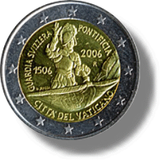 2006 Vatikan Gedenkmünze - 500. Jahrestag der Gründung der Schweizer Garde