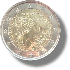 2010 San Marino Gedenkmünze - 500. Todestag von Sandro Botticelli