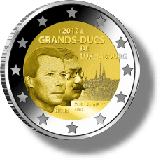 2012 Luxemburg Gedenkmünze - 100. Todestag Wilhelm IV. von Luxemburg