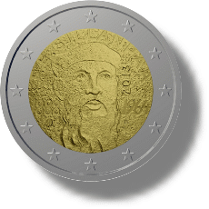 2013 Finnland Gedenkmünze - 125. Geb. des Nobelpreisträgers Frans Eemil Sillanpää