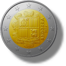2014 Andorra erste Kursmünze