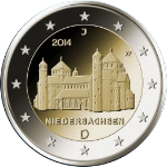 2014 Deutschland Gedenkmünze - 9./16 St. Michaeliskirche zu Hildesheim - Niedersachsen